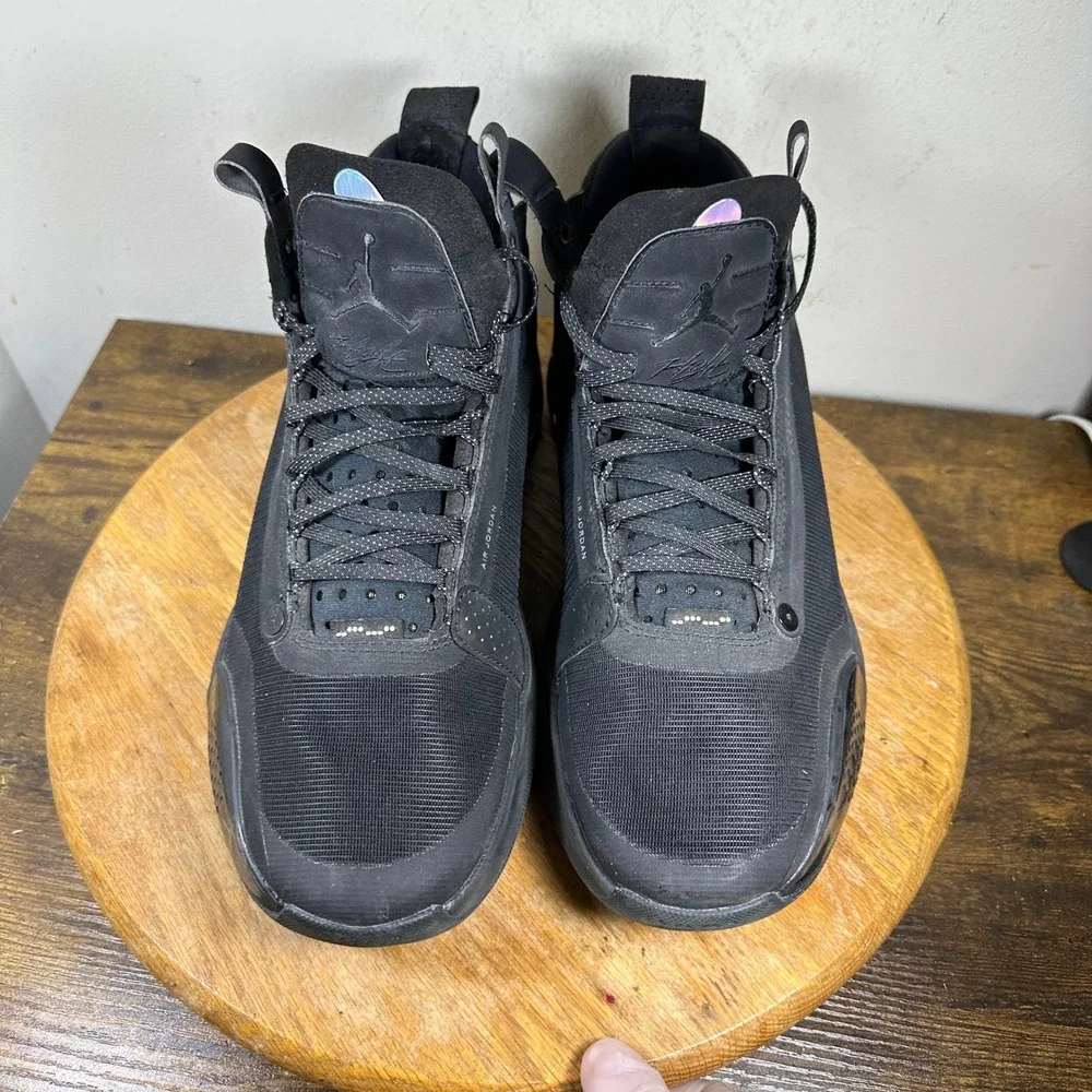 Air Jordan 34 Black Cat Mens Basketball Shoes Black AR3240-003 Size 11.5